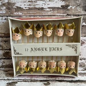 Vintage Christmas Shiny Brite Angel Picks MCM Max Eckardt Japan